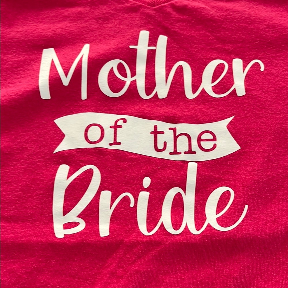Pink 'Mother of the Bride' T-Shirt